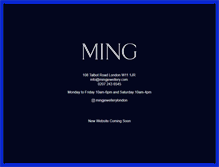 Tablet Screenshot of mingjewellery.com